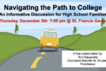 Navigating the Path to College: An Informative Discussion for High School Families