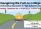 Navigating the Path to College: An Informative Discussion for High School Families